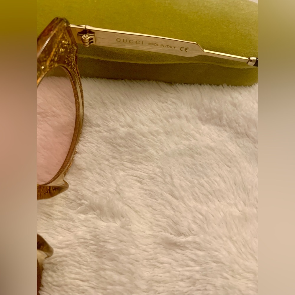 Gucci Glitter 52mm Round Sunglasses - Picture 7 of 7